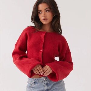 Peppermayo Daphne Knit Sweater - Cherry